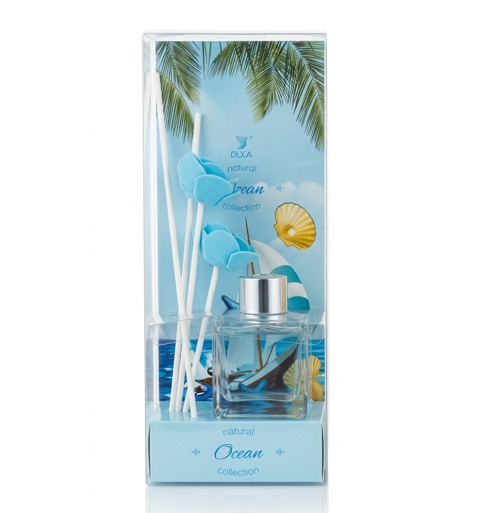 Difuzor de Parfum cu Bețișoare Afrodita Ocean, 100ml – Aromă Proaspătă Marină, Room Scent Premium