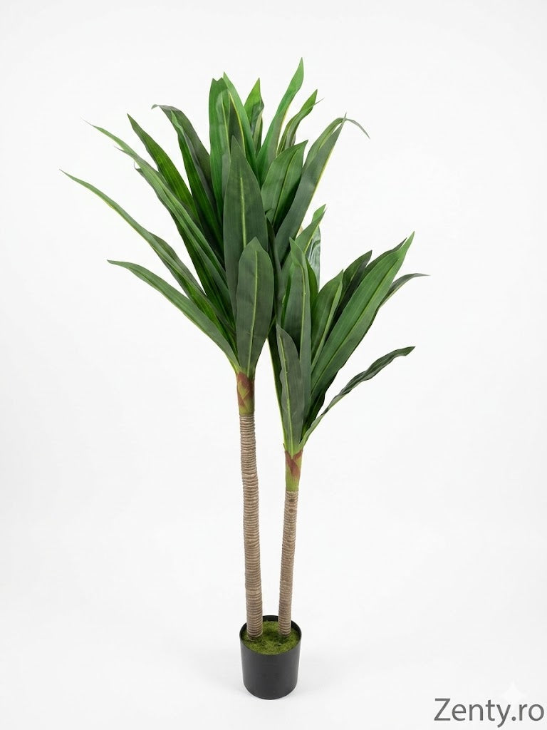 Plantă Artificială Premium 1.6m în Ghiveci – Decor Verde Modern pentru Living, Birou sau Recepție