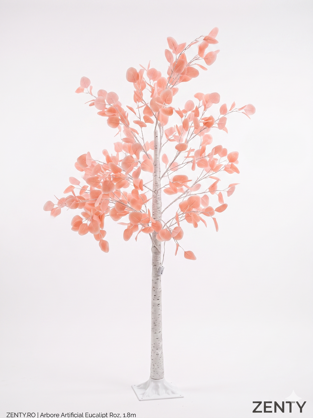 Copac Decorativ Cu LED-uri, 1.8m – Design Modern cu Frunze Roz, Alimentare USB, Decor Luminos