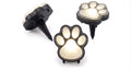 Set 3 Lămpi Solare LED pentru Gazon și Grădină Zenty, Model Lăbuțe de Animal, Impermeabile IP44, Lumină Caldă
