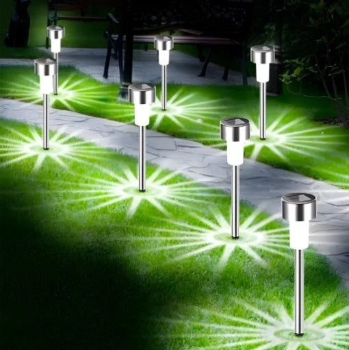 Set 6 Lămpi Solare LED Premium pentru Grădină – Iluminat Exterior Eco-Friendly cu Efect de Stea